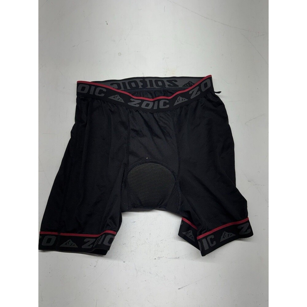 Zoic Cycling Liner Shorts Black Padded Mesh Bike Underwear Measures Men’s XL